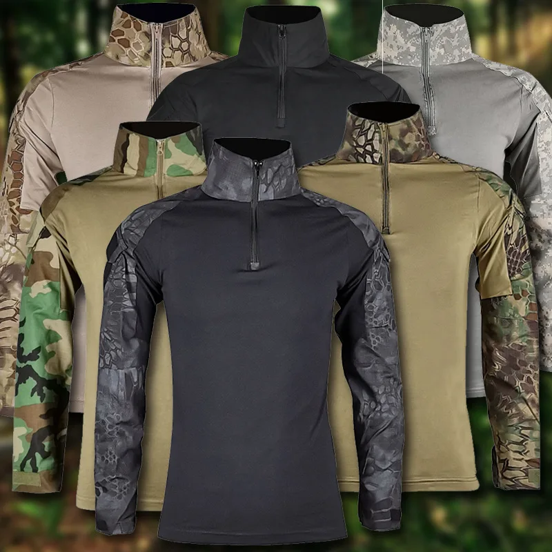 Tactical Military Shirt Cargo - Camisa militar de combate do exército