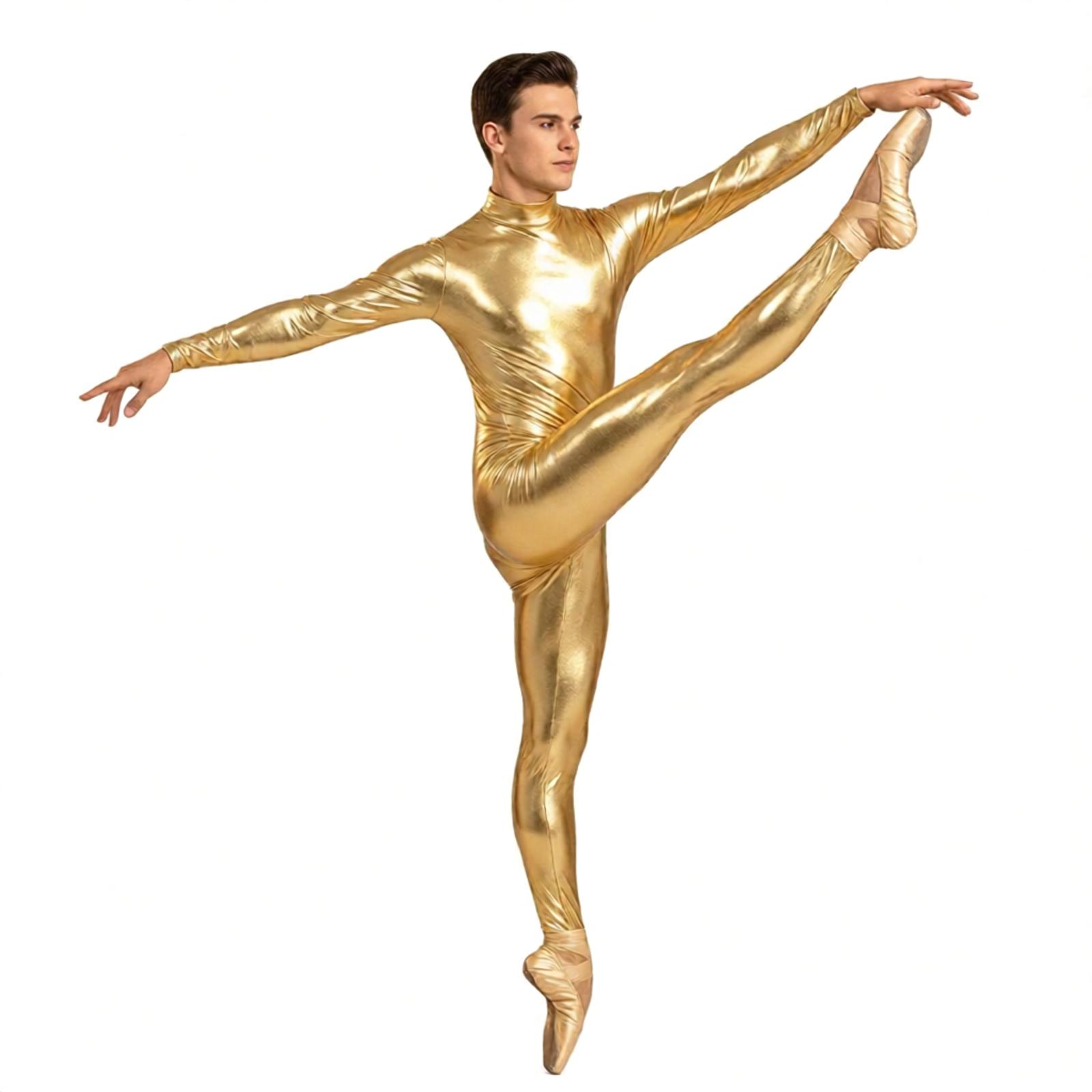 Suits - Macacão Unitard Metálico Brilhante Adulto, Macacão