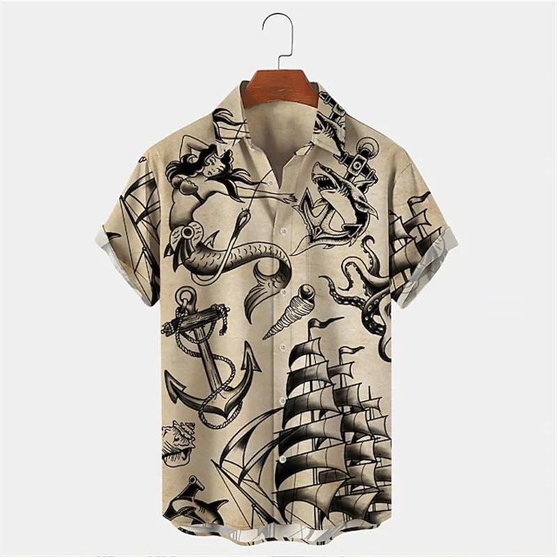 Camisa Havaiana Masculina de V - Vintage Hawaiian Floral Shirt avaliação e preço