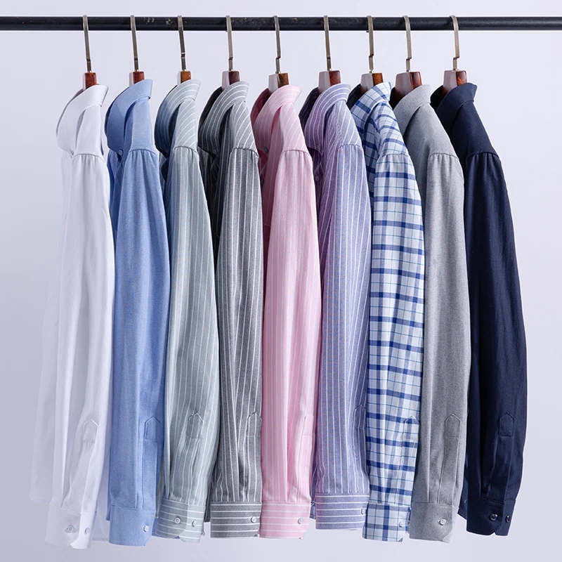 100% algodão puro oxford mascu - Oxford Cotton Casual Shirt Business avaliação e preço