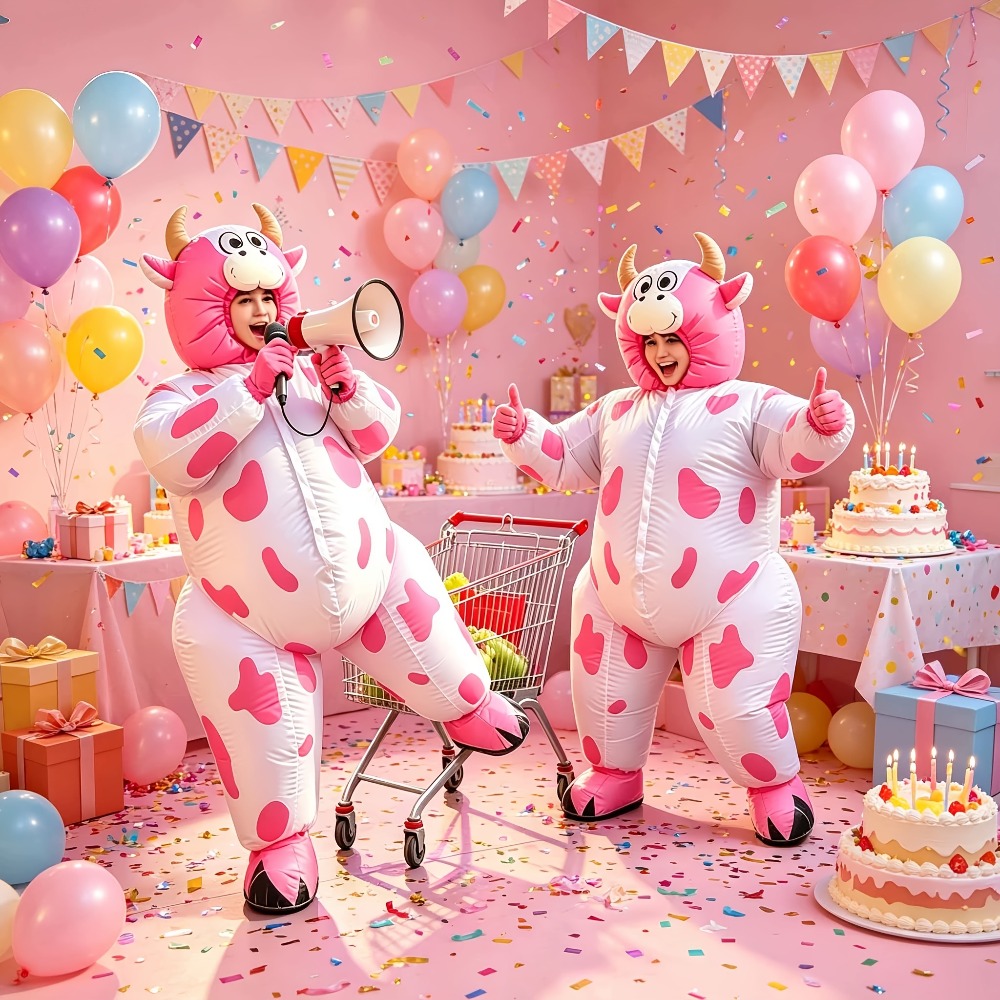 Divertido fato de vaca rosa in - Suits avaliação e preço