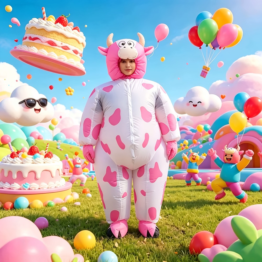 Divertido fato de vaca rosa in - Suits avaliação e preço