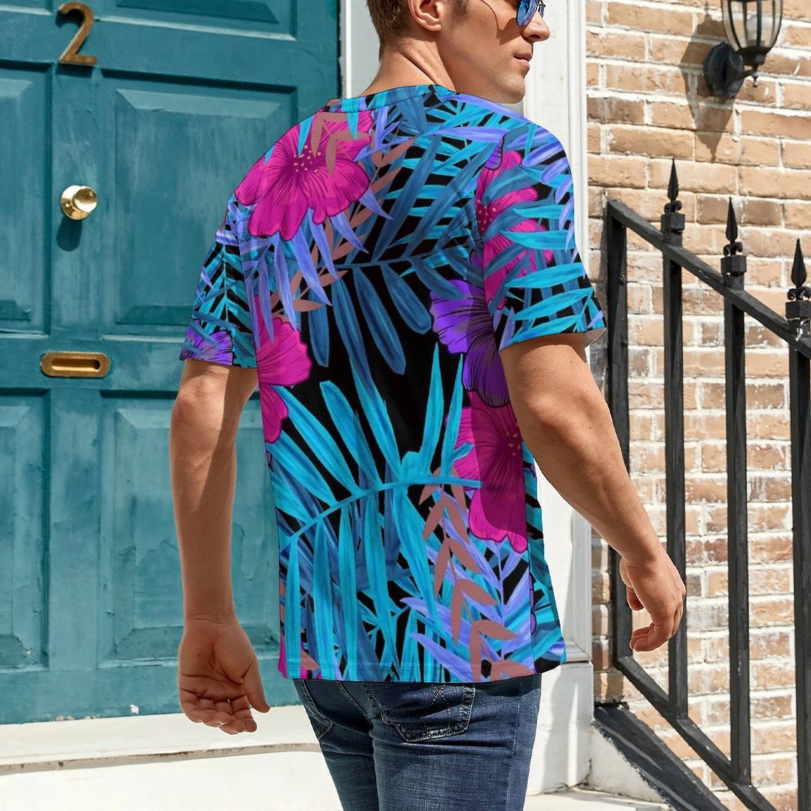 Camiseta oversized, camisetas  - Vintage Hawaiian Floral Shirt avaliação e preço