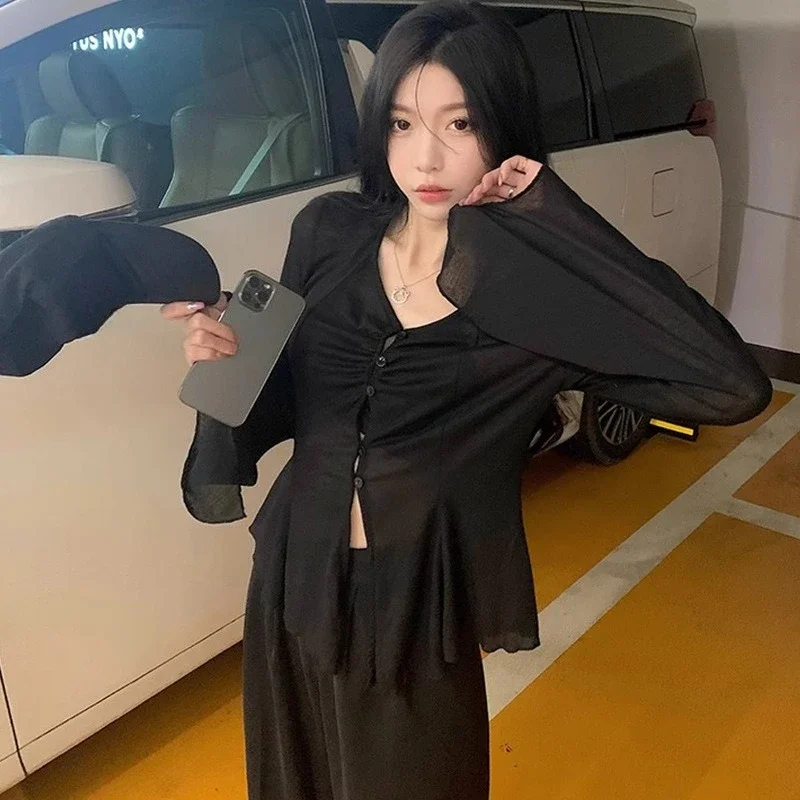 Blusa Transparente com Manga F - Shirts avaliação e preço