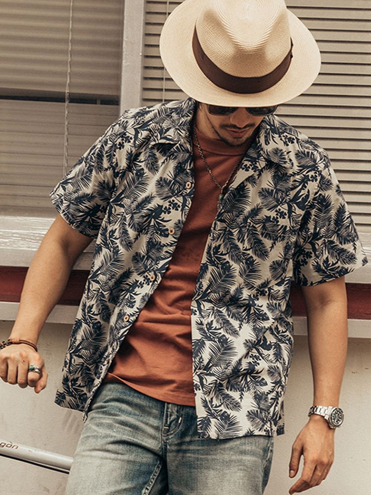 Camisa Havaiana Masculina da M - Vintage Hawaiian Floral Shirt avaliação e preço