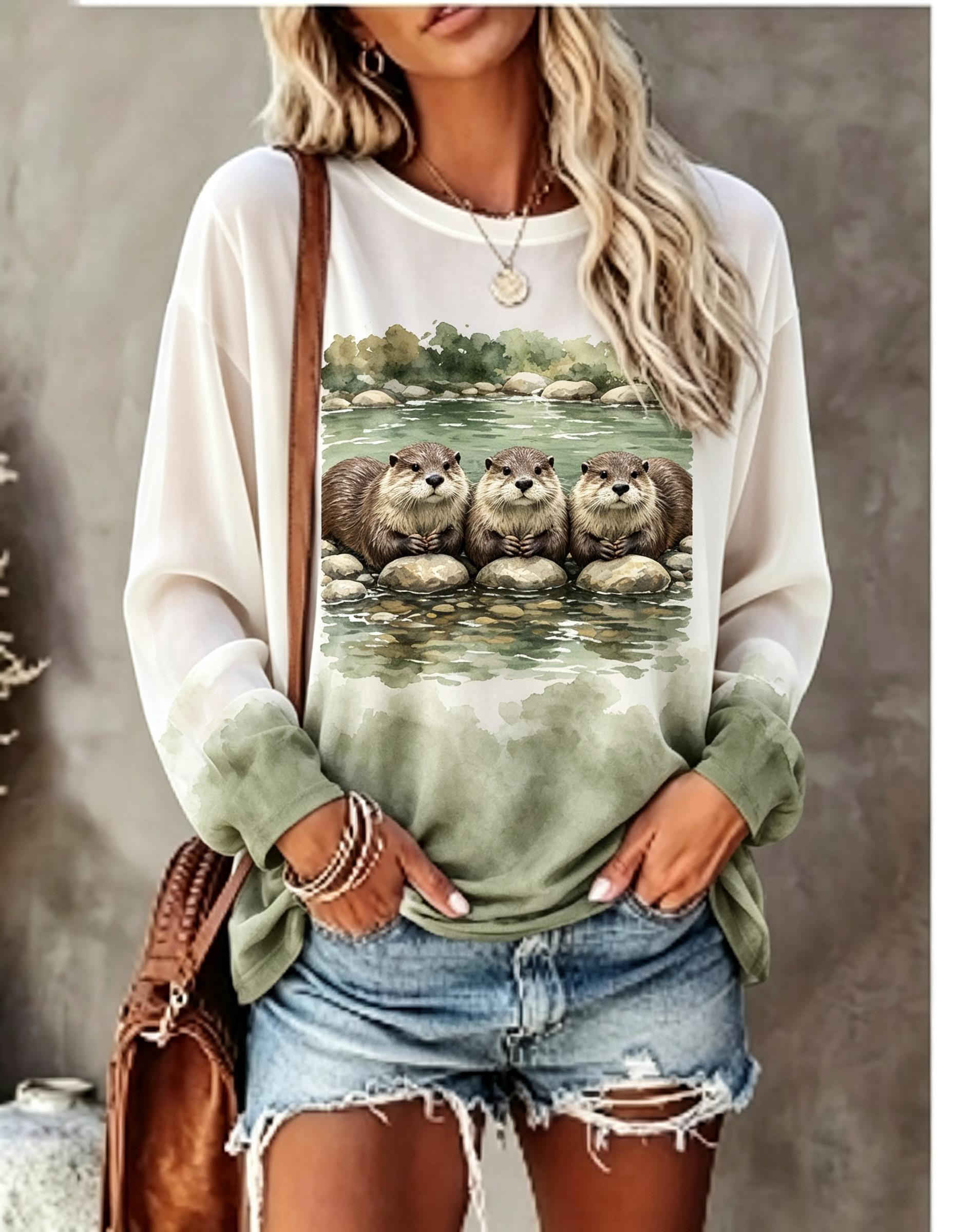 Camiseta de manga comprida par - T-Shirts avaliação e preço