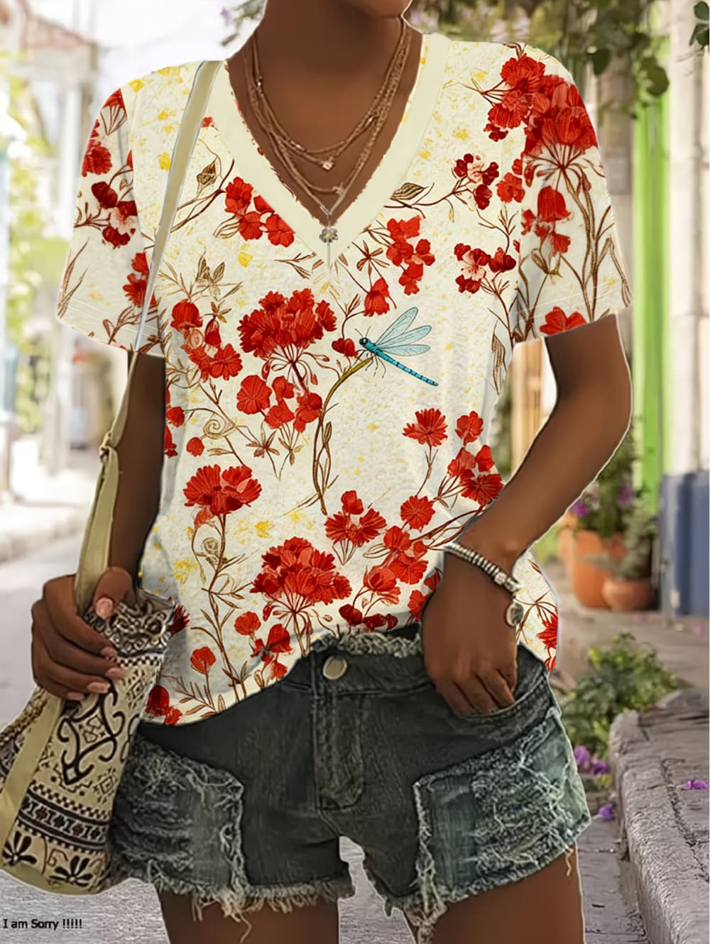 Camiseta Feminina de Verão com - Vintage Hawaiian Floral Shirt avaliação e preço