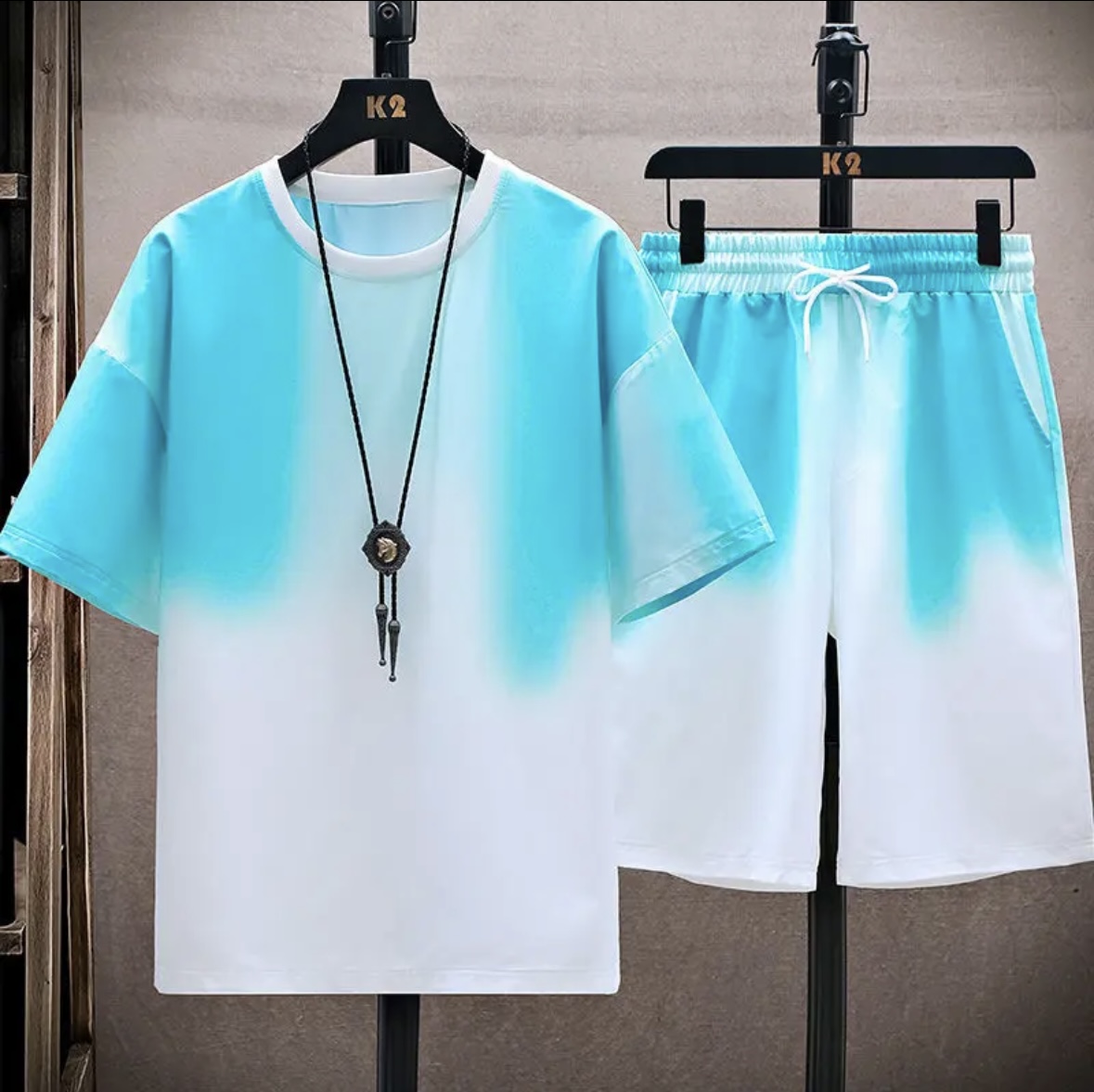 Novo conjunto de verão em seda - Shirts avaliação e preço